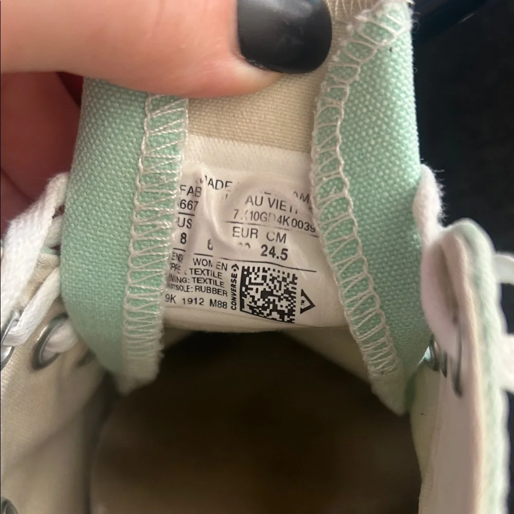 Light Teal Converse Platforms size 8 - Picture 9 of 10